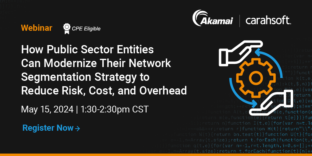 Looking to elevate your #cybersecurity posture? Join our webinar on 5/15 to learn how @akamai's software-based micro-segmentation helps disrupt the lateral movement of #cyberattacks: carah.io/354e83