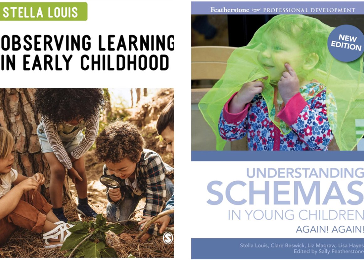 Find out how schematic play supports learning and development in Early Childhood. Book our FREE webinar by Dr Stella Louis. You may even win a copy of the pictured books: ow.ly/35Pn50Rp17s #childminder #childminding #earlyears #eyfs #childminders #PVI #schools