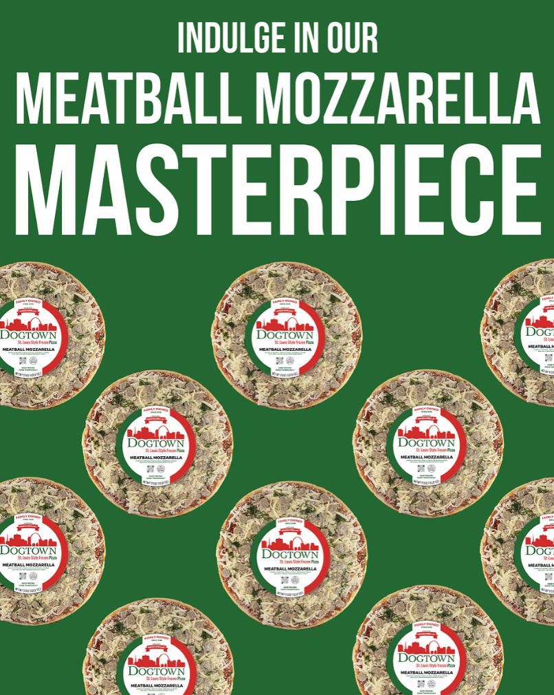 Meatballs + Mozarella 🍝🧀 Need we say more?

Check out our latest pizza variety NOW AVAILABLE in select stores!

#DTP #FrozenFresh #STLstylePizza #FromtheLou #FrozenPizza #PizzaHeaven #DogtownPizza #PizzaforDinner #freshlyfrozen #thinandcrispy #handmadeinstl  #creamycheese