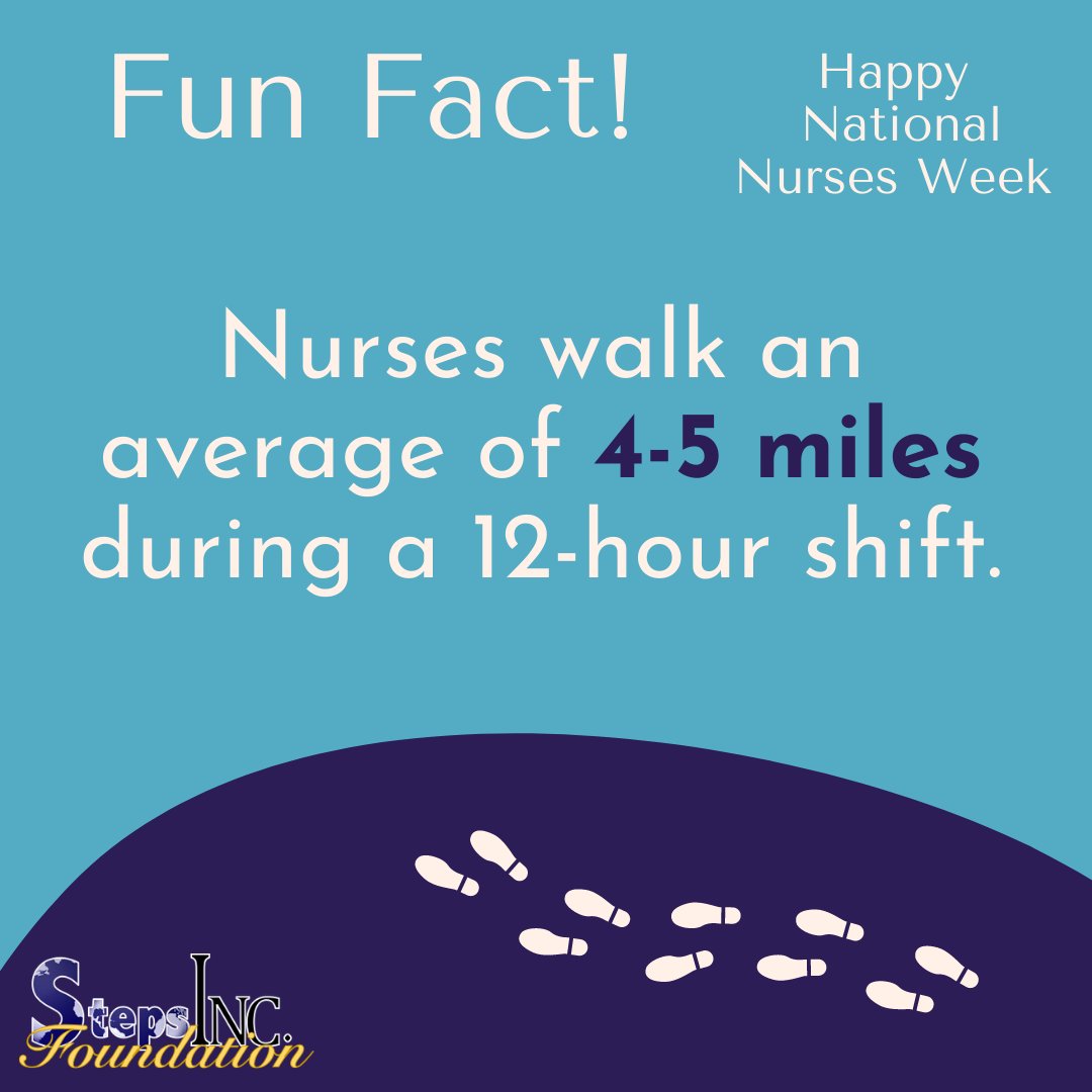 Every nurse was drawn to nursing because of a desire to care, to serve, or to help. - Christina Feist-Heilmeier 

#stepsfoundationinc #samismyreason #ipledgetomakeadifference #nursesweek