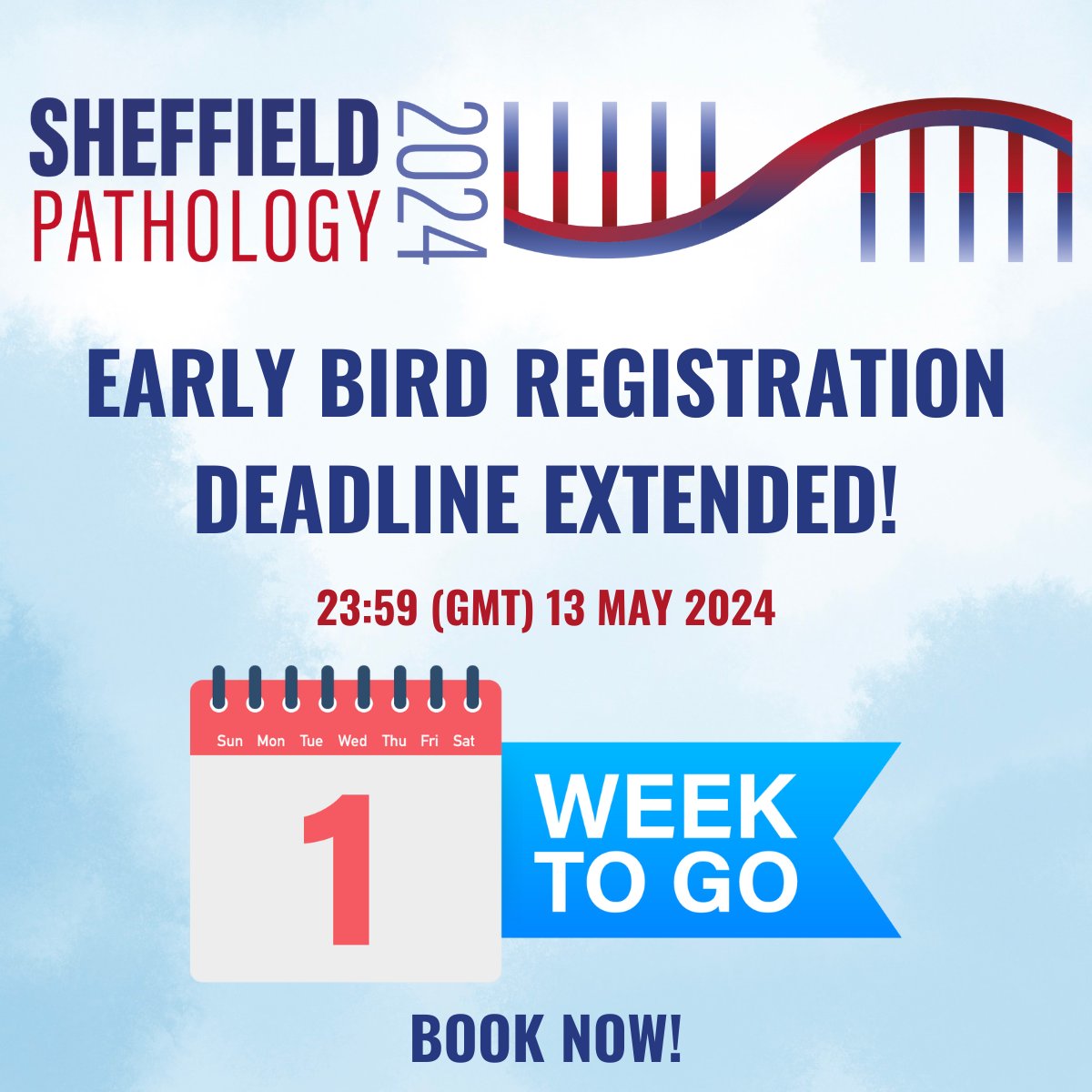🚨The Early Bird registration deadline for Sheffield Pathology 2024 has been extended until 13/05!🧬 If you haven't already secured your place, follow this link to register: sheffieldpathology.co.uk/registration