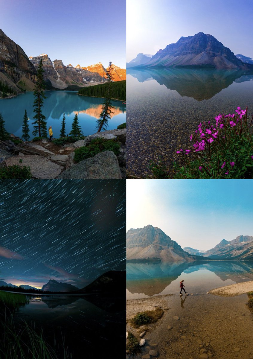 Exploring the landscapes of the Canadian Rockies. ⛰️✨