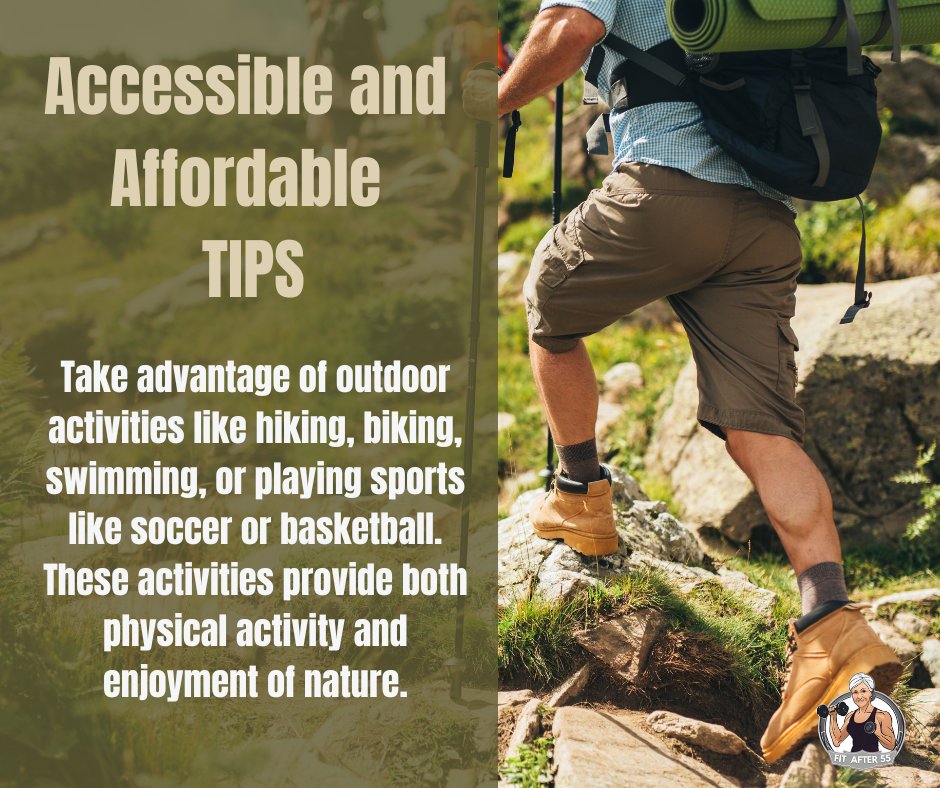 Nature's gym is open for all! 🌳💪 Dive into outdoor adventures like hiking, biking, or a friendly game of soccer. Stay active, soak up the scenery, and feel the benefits of affordable fitness! #OutdoorFitness #AffordableActivities #NatureIsCalling