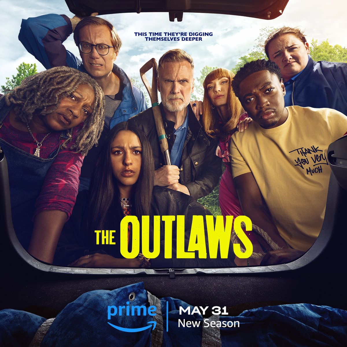 They’re not bad people, they just did a bad thing…again. #TheOutlaws S3 arrives May 31 on @PrimeVideo and May 30 on @BBCiPlayer in the UK.