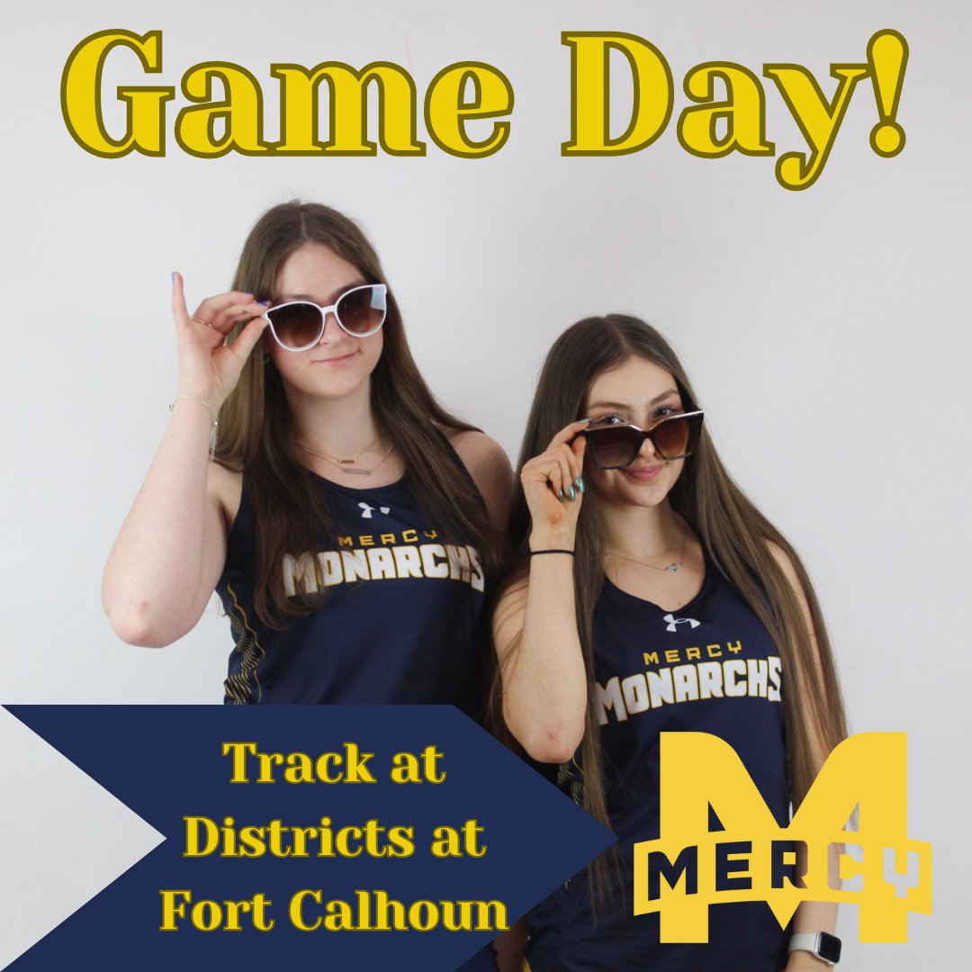 Good luck to <a href="/MercyMonarchsTF/">Omaha Mercy Track & Field</a> today at Districts!!!