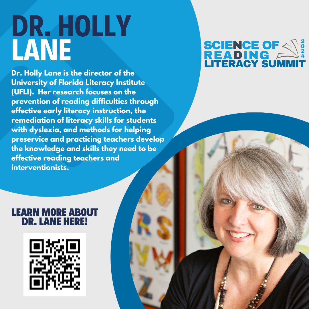 Announcing Dr. Holly Lane to our lineup of Literacy Summit National Presenters! Don’t miss Dr. Lane’s insights on early literacy instruction and remediation of literacy skills for students with dyslexia: tinyurl.com/24NDLiteracySu…
#NDLiteracySummit #NDSoR #LiteracyForAll