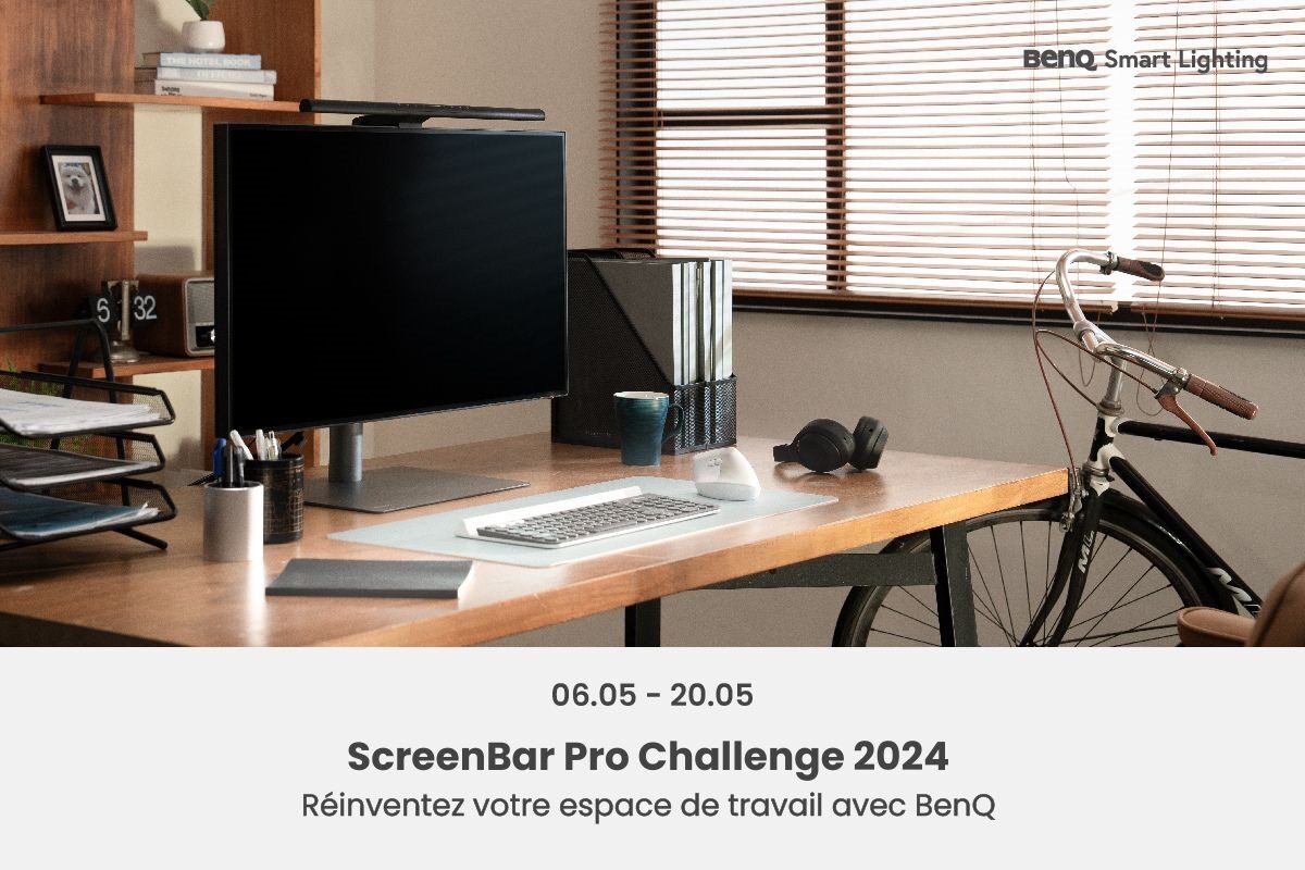 🌟 La Screenbar Pro de BenQ arrive ! Participez au #ScreenBarProChallenge, en améliorant votre espace de travail et tentez de gagner un setup complet d'une valeur de 2400€ !🍀 ➡️ benq.eu/fr-fr/campaign… #BenQ #ScreenbarPro
