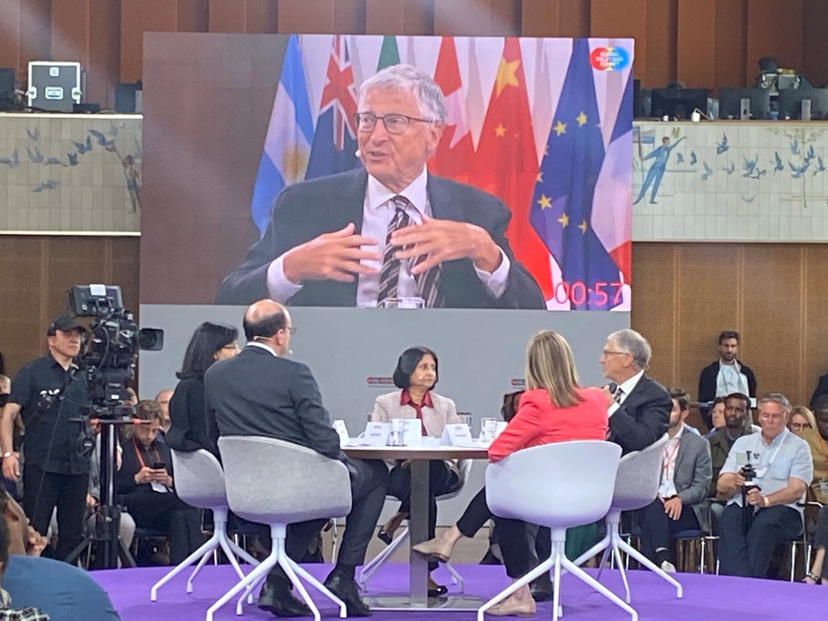 Excellent discussion @ #GSS2024 today on how we can work together to bridge the health gap. @BillGates made a strong case for donors to invest in health and I couldn’t agree more. That’s why @WorldBank is working to get better health services to 1.5 bln people by 2030. #IDAWORKS