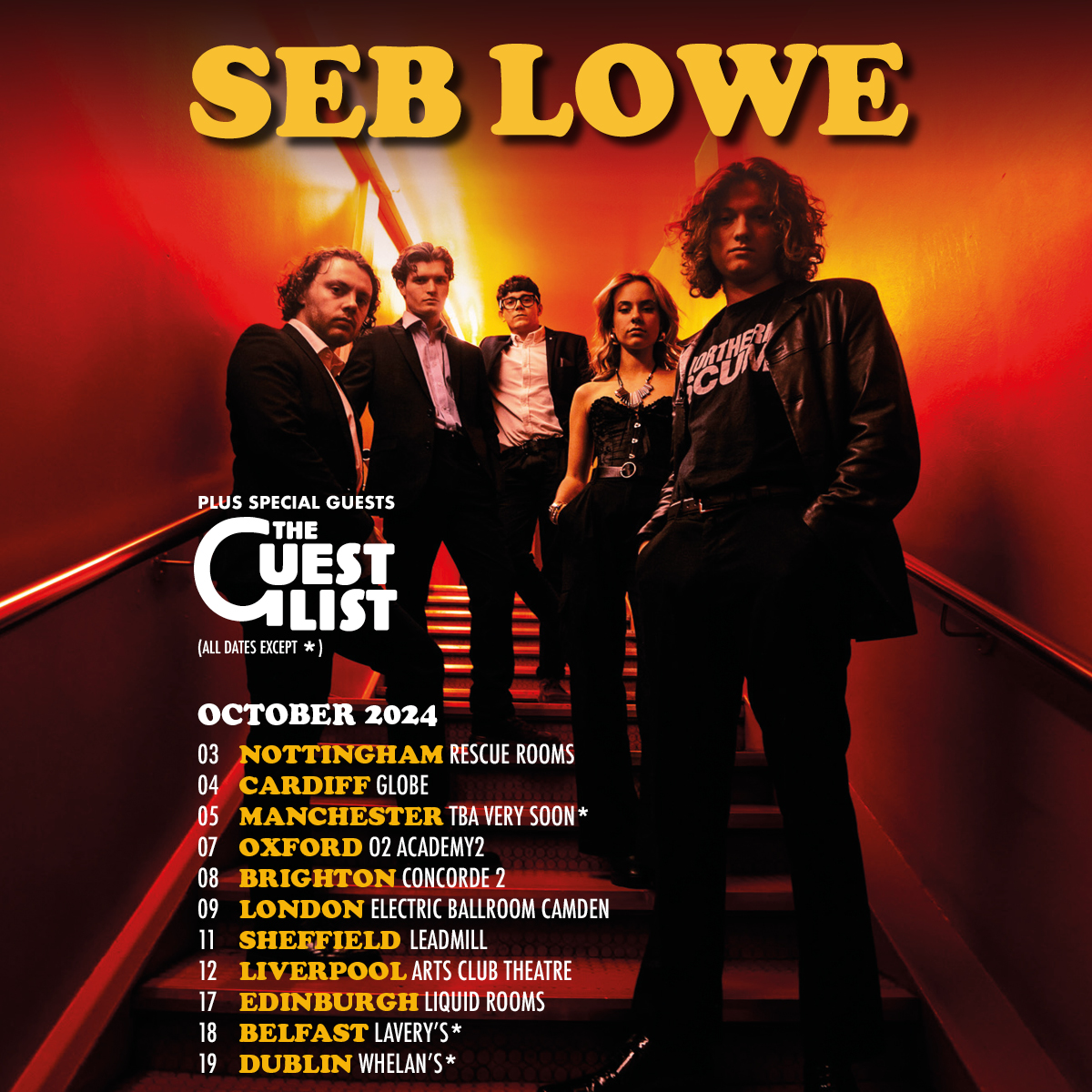 Following his recent sellout tour, @seb_lowe_music and his band head back out on the road, stopping off in Oxford - Monday 07 October. Priority Tickets available 10am Wednesday 08 May at #O2Priority - amg-venues.com/eXZV50Ryza5