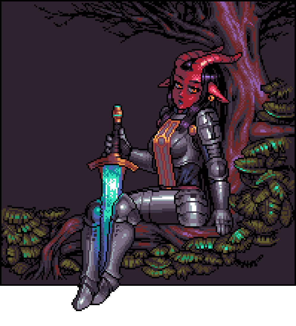 ⚜️ If you see this tweet, post a knight  

#KnightsAround #pixelart #ドット絵