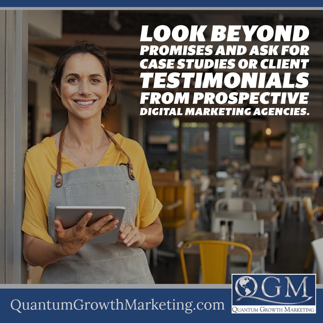 🔍Tip for small business owners: Look beyond promises and ask for case studies or client testimonials from prospective digital marketing agencies. Contact Your Digital Marketing Agency Now: quantumgrowthmarketing.com Results speak louder than words! #ClientSuccess…