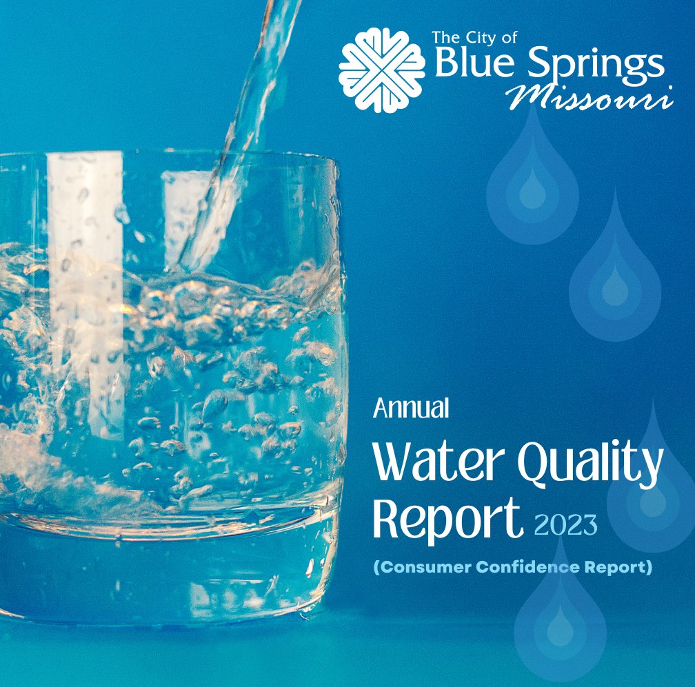 The 2023 Water Quality Report detailing water quality results from the City of Blue Springs water system and our water providers is now available. The City has met and exceeded all drinking water quality requirements set by the Dept. of Natural Resources. dnrservices.mo.gov/ccr/MO1010080.…