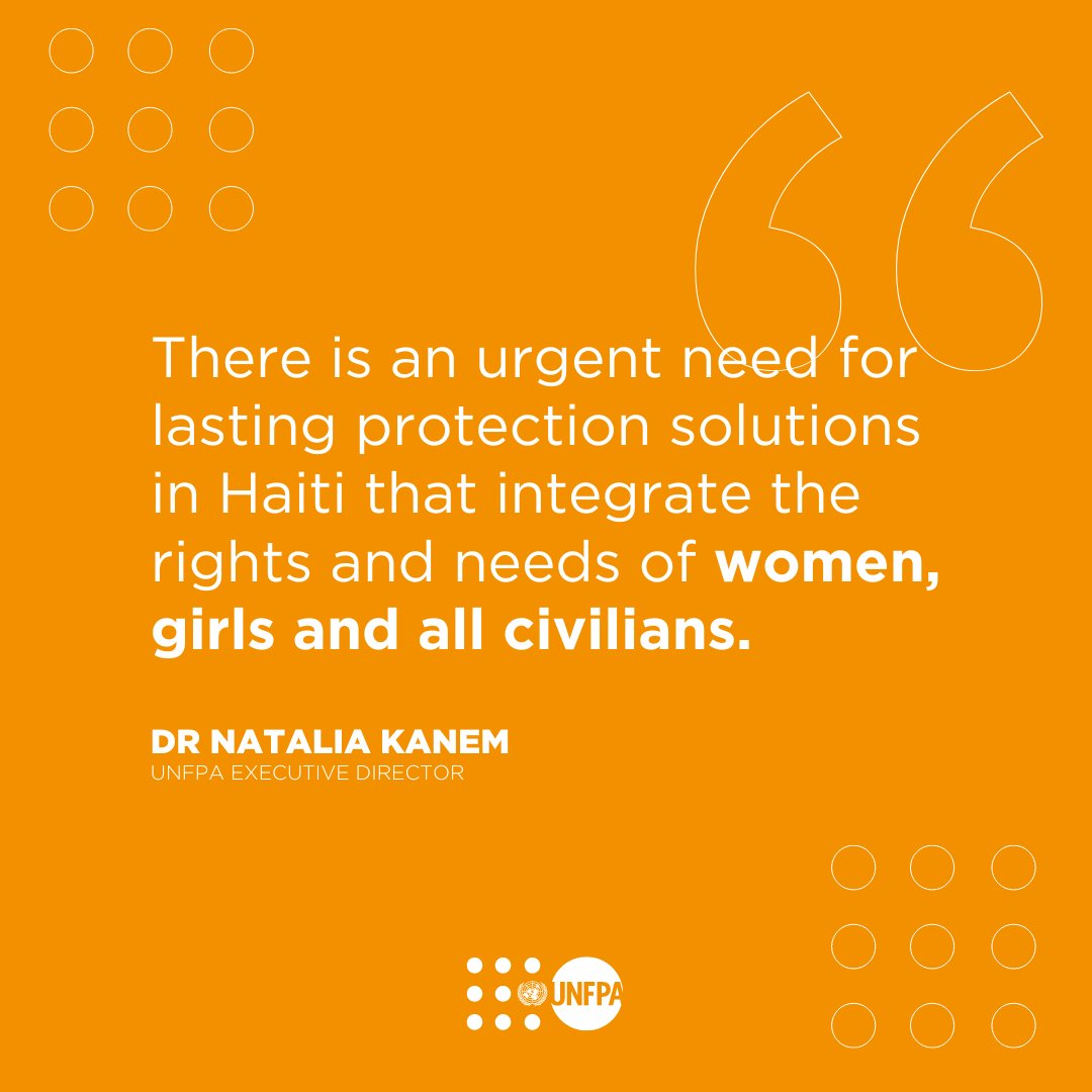 🚨 Every day brings new horrors for women and girls in #Haiti's capital of Port-au-Prince as violence has reached terrifying levels in recent months. See the full statement by our Executive Director @Atayeshe: unf.pa/wgh @UNFPAHaiti