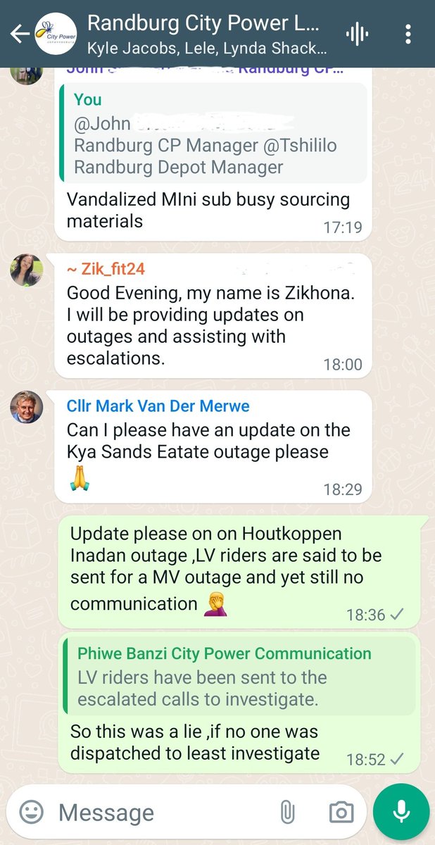 THEDEVCHEV's tweet image. ⚡ #KyaSand #NorthridingAH
7 May 2024 Time 19h00 - Cllr Devon Steenkamp 

1️⃣ Houtkoppen Inadan Distributor , so City Power lied today and said they dispatched LV riders to the various Escalations today ,yet they still have not acknowledged or investigated the Houtkoppen Inadan