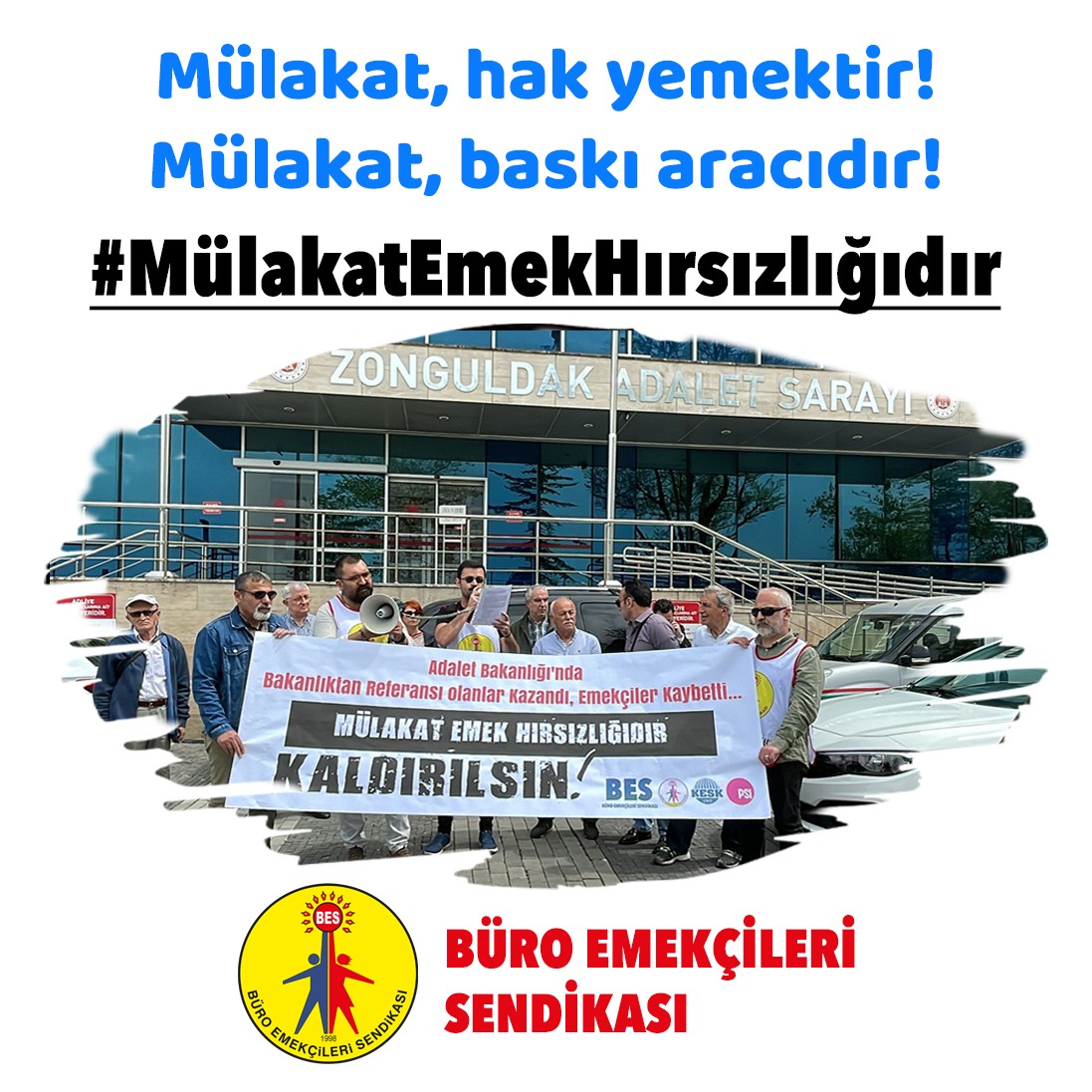 Zonguldak emekçilerinin  sesini dinleyin #MülakatEmekHırsızlığıdır derhal kaldırılsın
 büro emekçileri Sendikası mücadelesinden asla vazgeçmeyecek