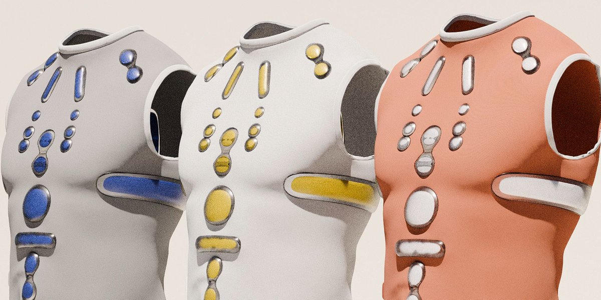 the stress-reliever vest, taking home the @RIMOWA design prize, uses inflatable soft robots that expand to target the user's acupressure points and calm them down buff.ly/4dnePGE