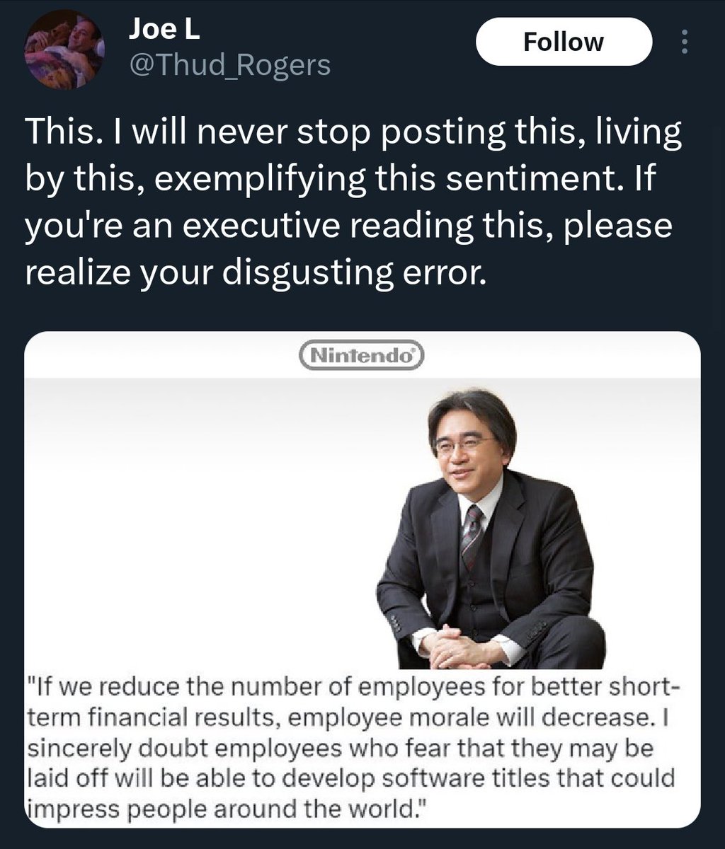 classic quote, this company laid me off btw