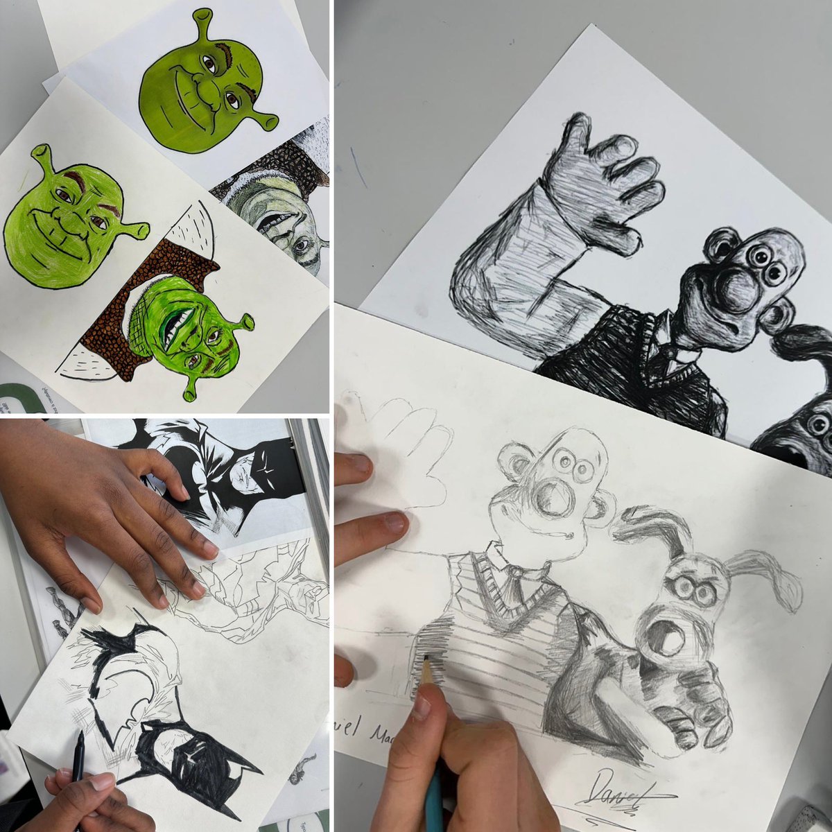 Year 9 embark on their final term rotation; ArtsMark. Students explore a different role within the creative industry each lesson. This week students focus was illustration. @StanboroughS