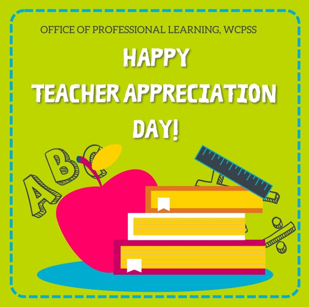 To all the incredible educators out there, thank you for your dedication, passion, and unwavering commitment to making a difference. Your hard work and compassion truly light up our classrooms and transform lives. Here's to you, our amazing teachers! #WCPSSCelebratesTeachers