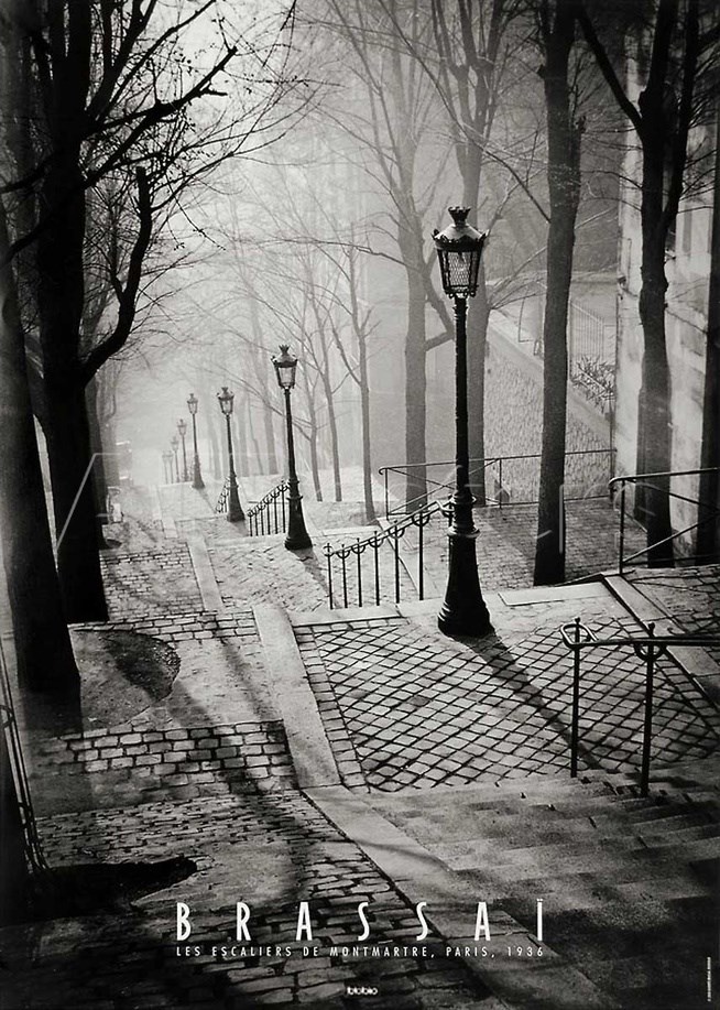 Brassai - 📷 Escalier de la Butte Montmartre - Paris (1936)