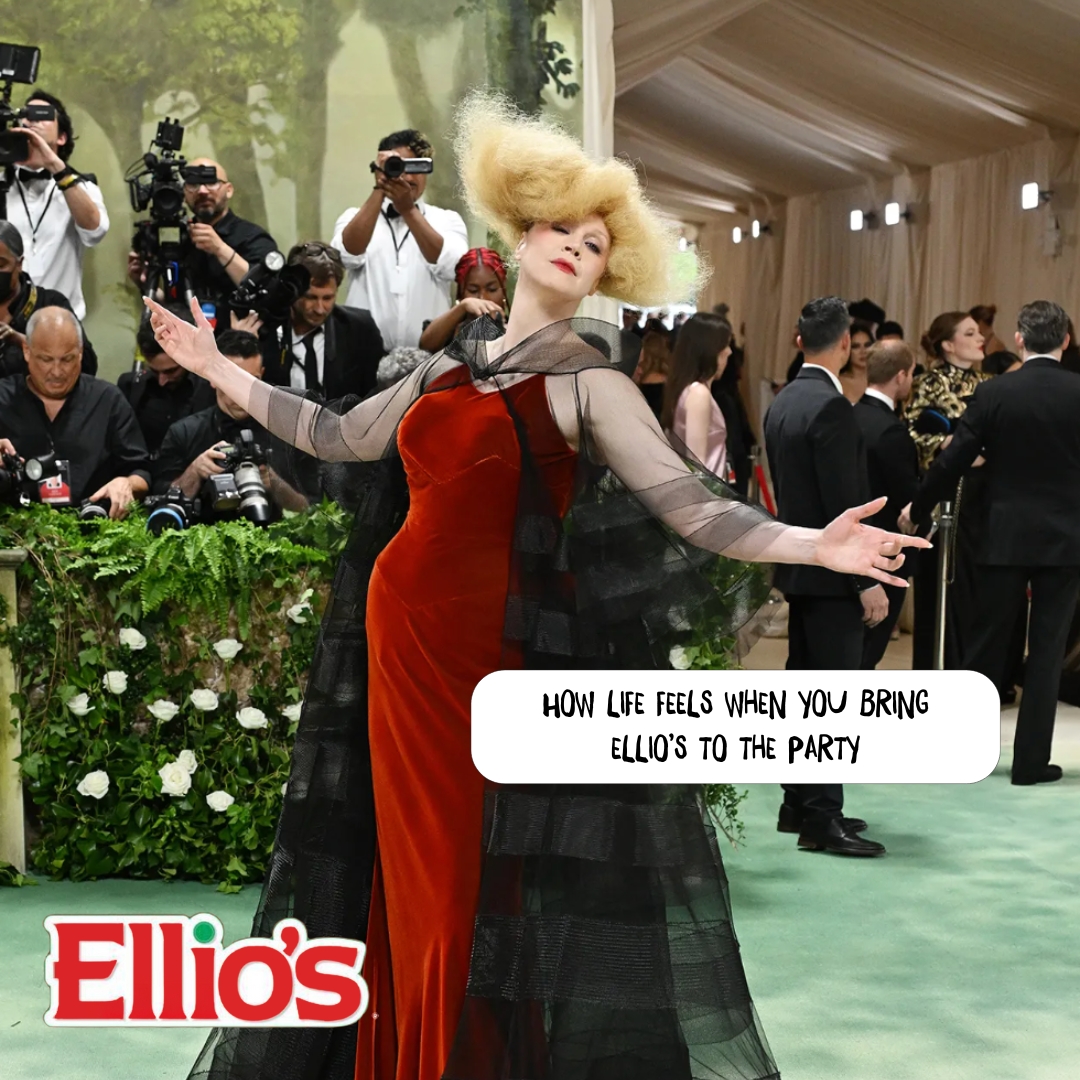 📸🍿 We would've liked to see some Ellio's pizza on the MET Gala carpet last night, so swipe to indulge in our meme-worthy thoughts while watching! 🌟

#METGala #PizzaCouture #Pizza #PizzaLovers #PizzaLove #Meme #Trending🍕