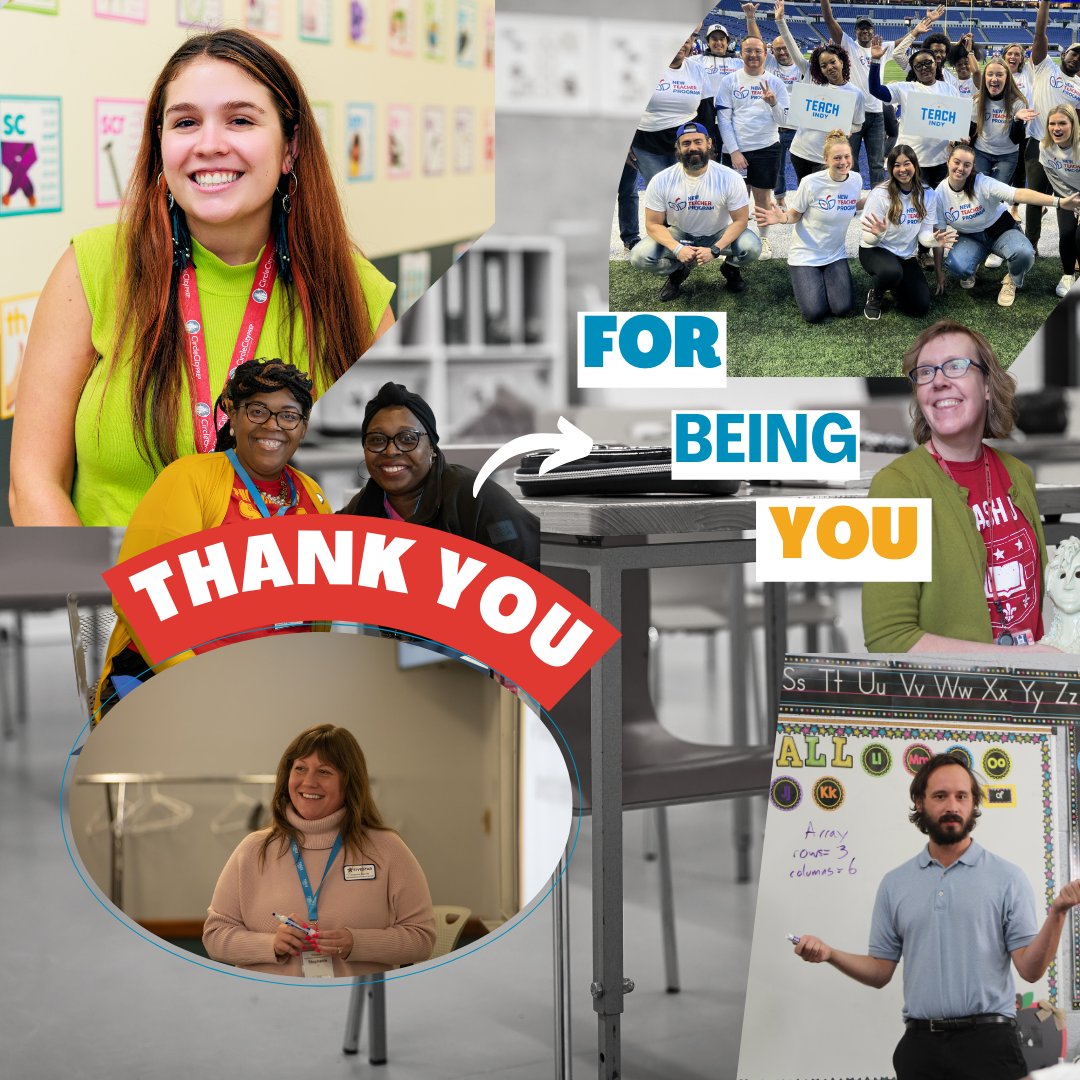 Happy Teacher Appreciation Week! 🍎✨ This week, we celebrate the dedication, passion, and impact of teachers everywhere. Thank you for inspiring, guiding, and shaping the future. #TeacherAppreciationWeek #ThankATeacher #TeachLeadChange #TeachIndyNow