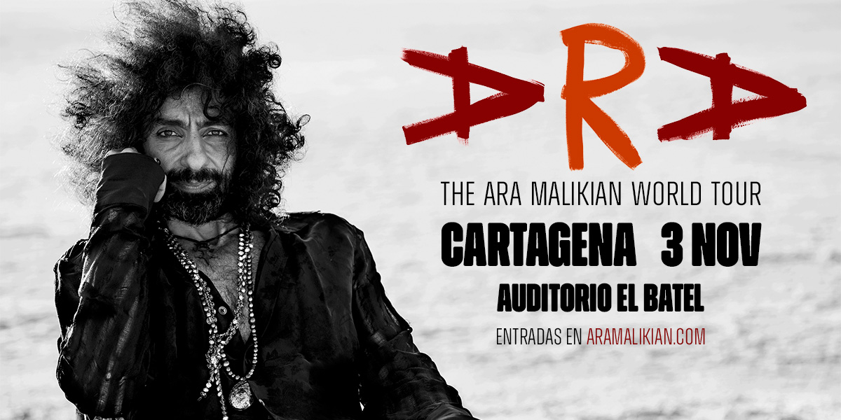 🎻El violinista @AraMalikian regresa a #Cartagena con ‘The Ara Malikian World Tour’, una gira resultado de ver crecer a su hijo, con sonidos y melodías con las que ha intentado expresar lo que ha sentido durante este proceso. 🟠3 de noviembre 🎟ow.ly/zbCS50RskKM #ElBatel