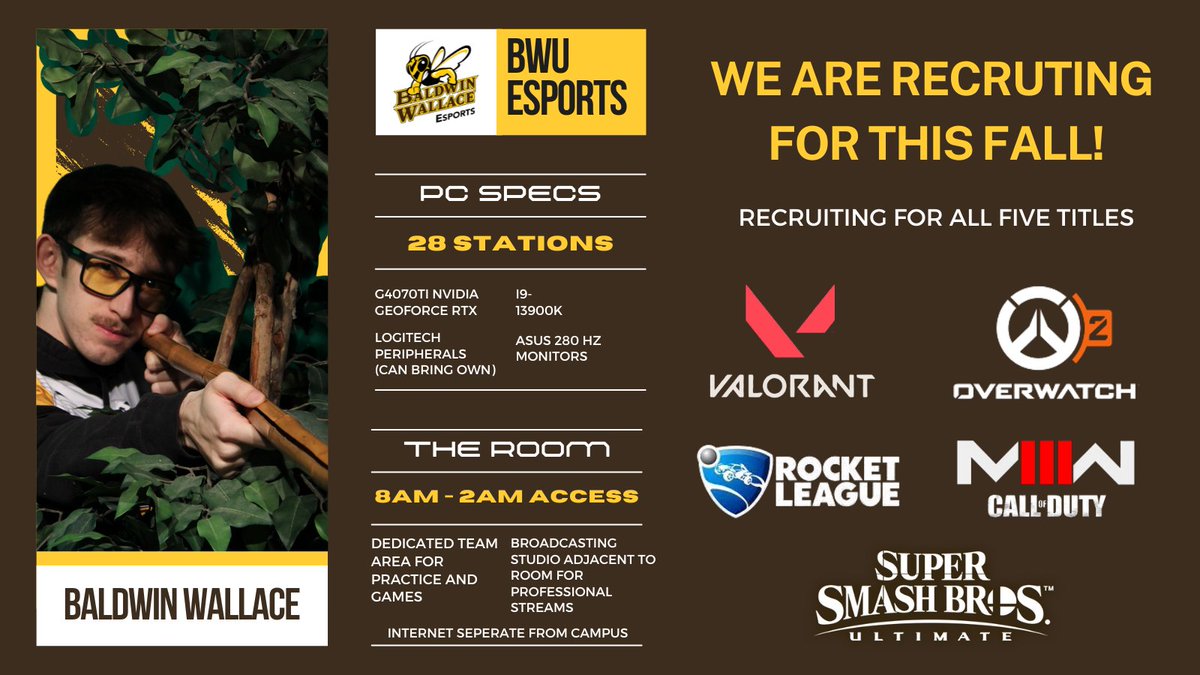 Baldwin Wallace Esports tweet media