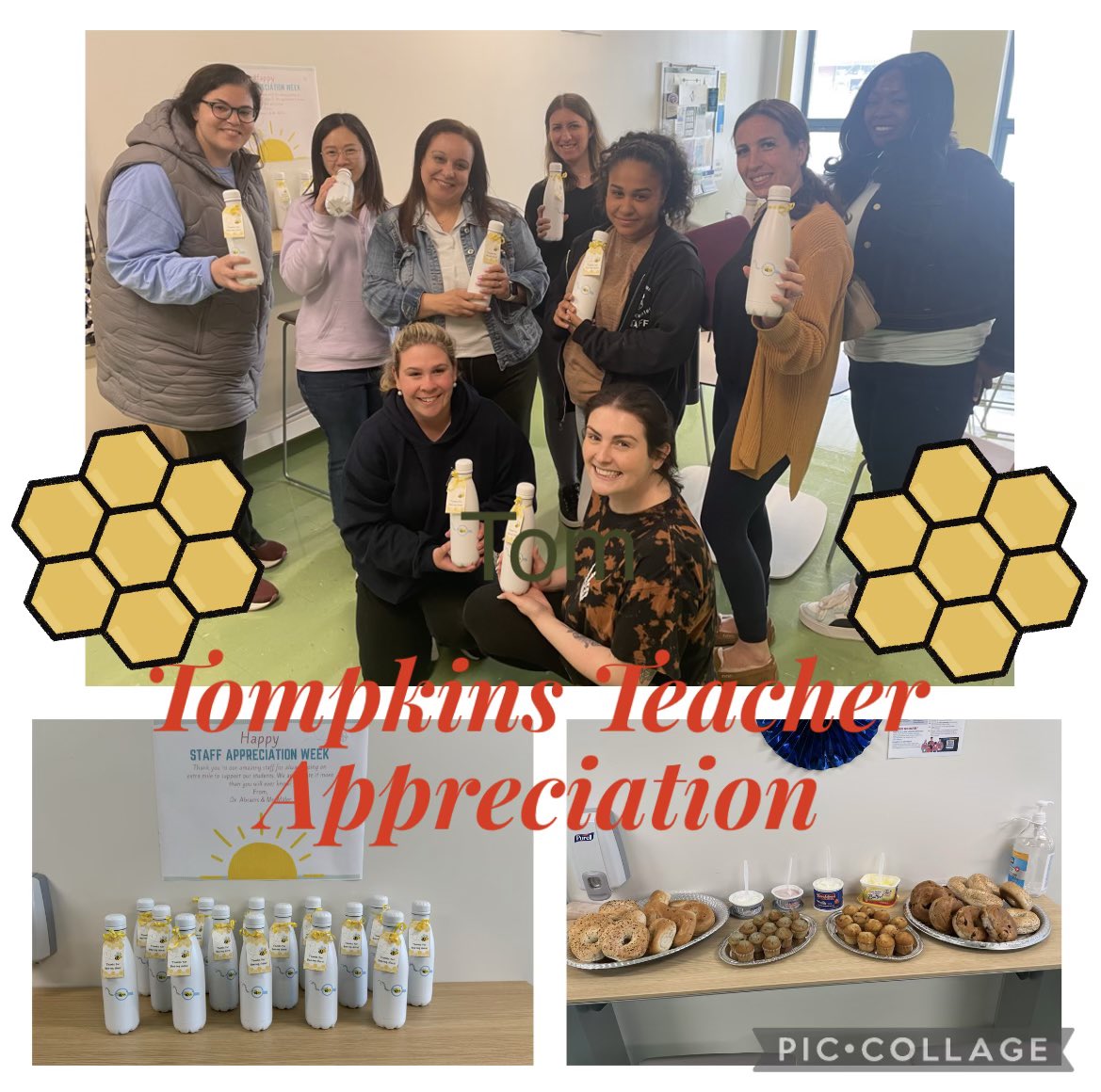 We appreciate our Tompkins teachers and all the work they do for our students! ❤️ 🐝 #TeacherAppreciationWeek🍎 @DrJoyAbrams @AP_JelaniMiller @DrMarionWilson @CSD31SI @NYCSchools