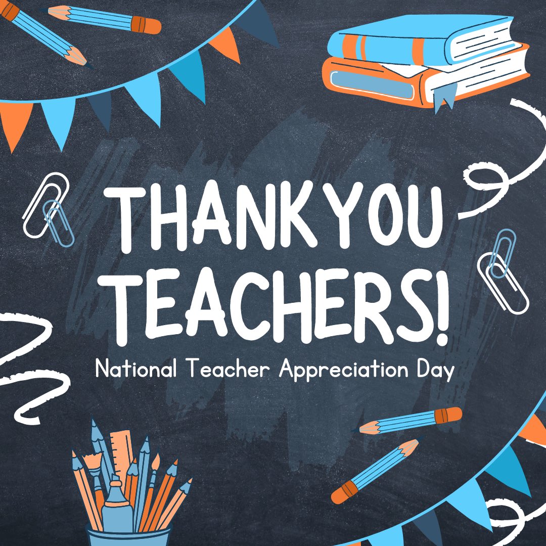 Happy National #TeacherAppreciationDay!   I'm proud that two of my siblings are California public school teachers, and I get to see firsthand the dedication and passion teachers put into supporting their students. Make sure you #ThankATeacherToday to show your gratitude!