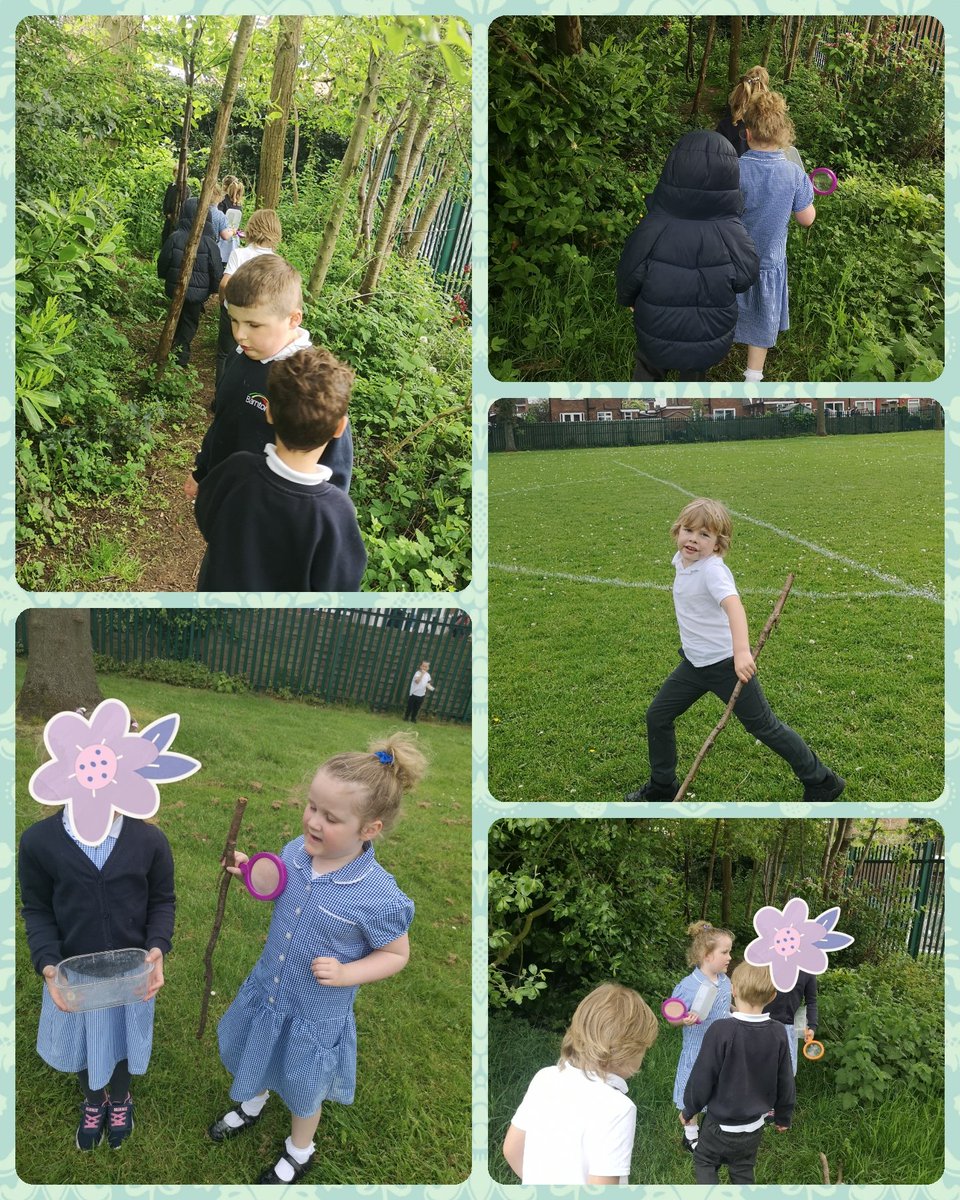 Today we enjoyed a walk exploring on the field. We found some long & short sticks, hunted for mini beasts and sang some songs. What a brilliant afternoon with friends! @BarntonMissP @BarntonMissR