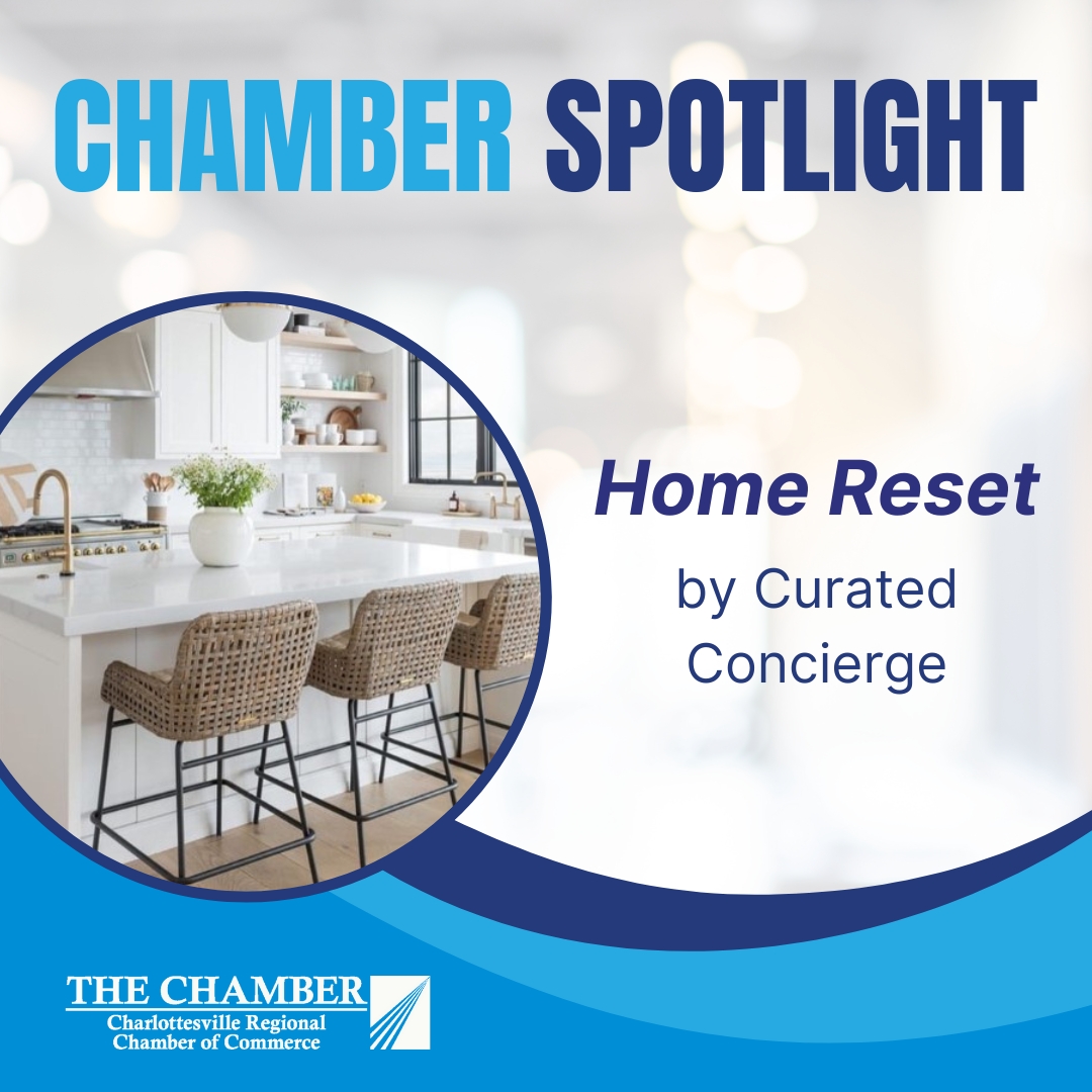 Chamber Spotlight: the Home Reset by Curated Concierge clears away the clutter so busy families can enjoy calm and order at home.
cvillechamber.com/2024/05/06/cha…

#homemanagement #personalassistant #cvillemoms #cvillefamily #charlottesville #cville #albemarlecountyva #memberspotlight