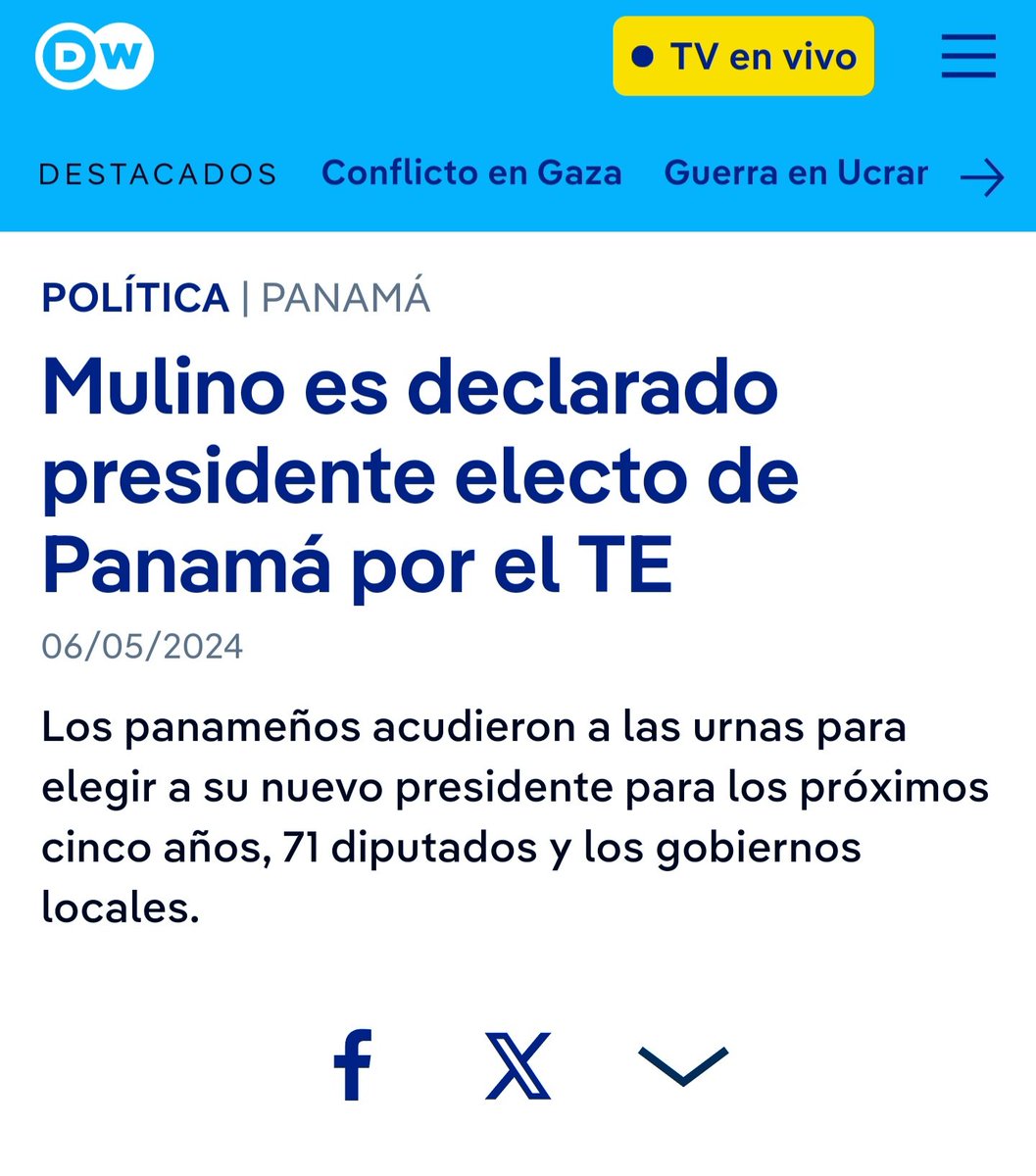 Felicidades al pueblo de #Panama por una elección democrática, participativa y en paz. Le deseamos éxitos al Presidente electo @JoseRaulMulino, quien obtuvo un claro triunfo, y que su gobierno sea un baluarte en la lucha democrática regional.