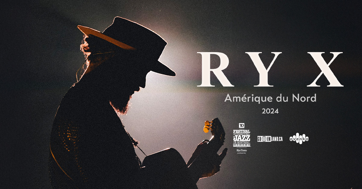 RY X sera au MTELUS le 26 octobre prochain! 💥 Billets en vente vendredi à 10h - RY X is coming to MTELUS on October 26th 💥 Tickets on sale Friday at 10 a.m.