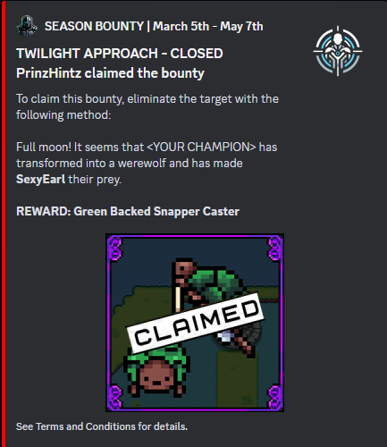 Rumble Legacy (@rumblelegacy) on Twitter photo JUST IN TIME!
Congrats to <a href="/HintzPrinz/">PrinzHintz</a> snagging the last of the seasonal bounties!
Although <a href="/RumbleLegacy/">Rumble Legacy</a> S1 is coming to a close today, Rumble Rooms are still open to gain XP and prepare for S2!
More S2 info to come. Stay tuned, Champions! JUST IN TIME!
Congrats to <a href="/HintzPrinz/">PrinzHintz</a> snagging the last of the seasonal bounties!
Although <a href="/RumbleLegacy/">Rumble Legacy</a> S1 is coming to a close today, Rumble Rooms are still open to gain XP and prepare for S2!
More S2 info to come. Stay tuned, Champions!