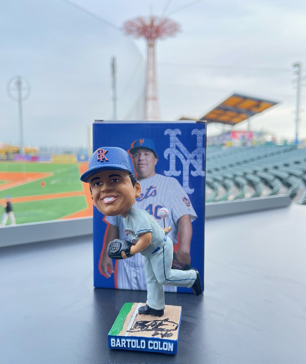 It's the anniversary of Bartolo Colon's legendary homer, so we're giving away a SIGNED bobblehead! 🤩 Like and follow to enter!