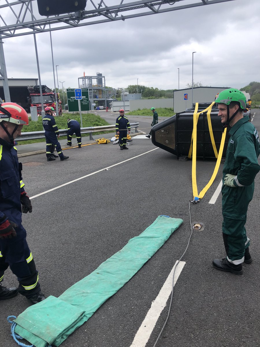 Today, White Watch have been at HQ in Winsford for a trailer righting course, further developing our Animal Rescue skills