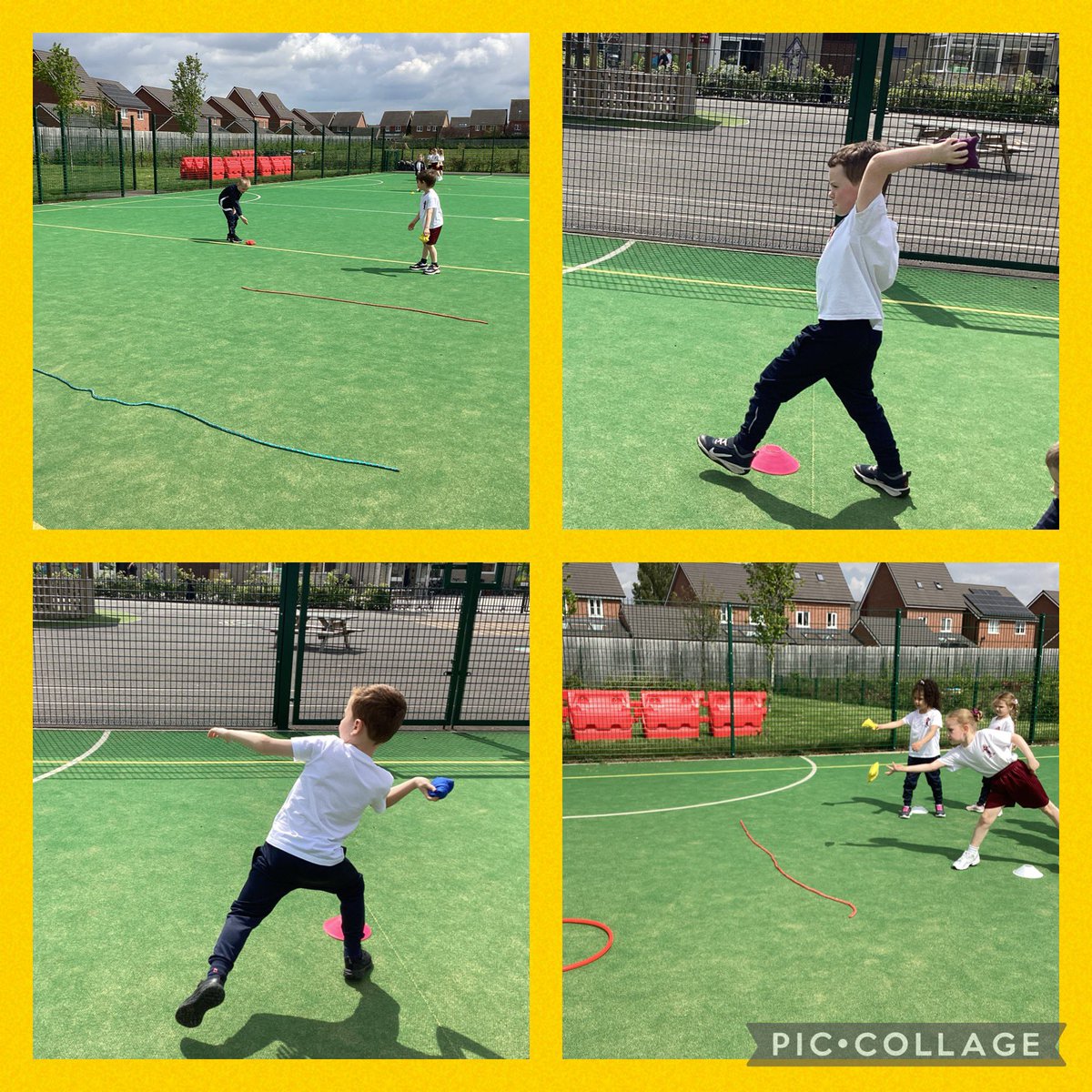 @Year1RobyPark Today in PE our aim was to develop throwing for accuracy and distance using underarm and overarm. 🎯
