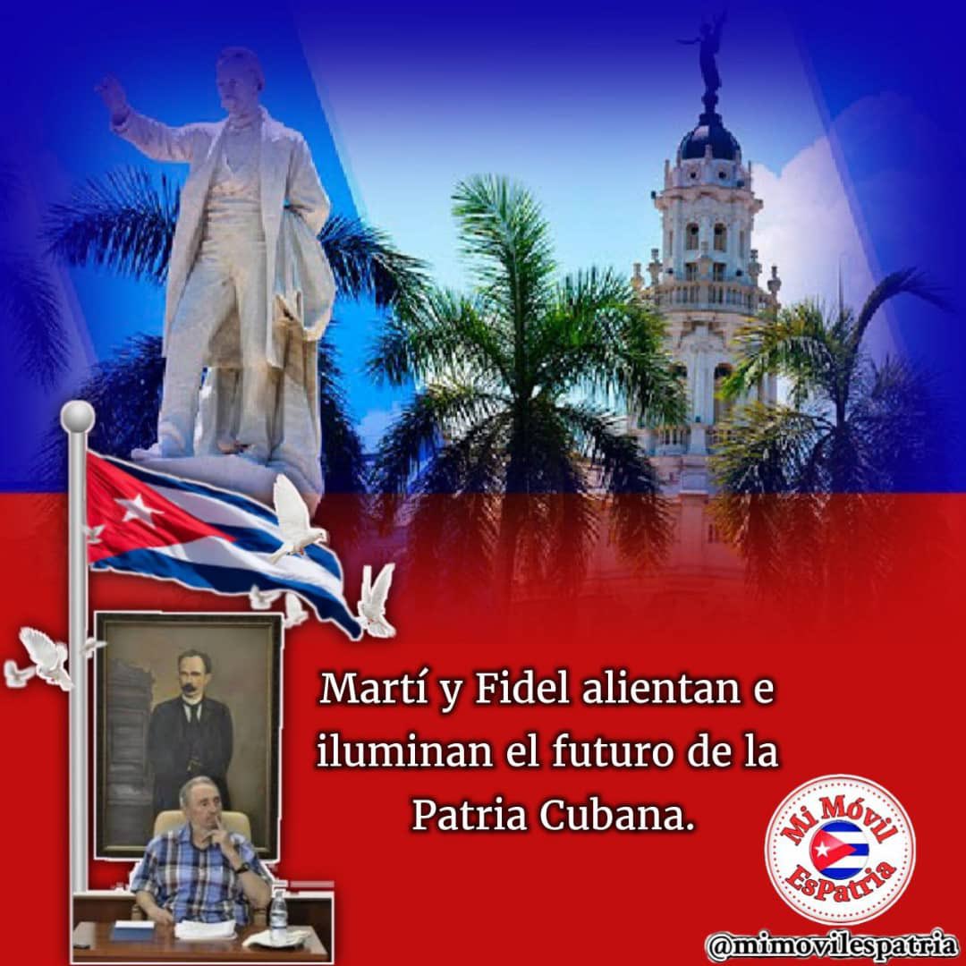 #Martí y #Fidel alientan e iluminan el futuro de la Patria Cubana‼️🇨🇺 #FidelPorSiempre #DPSGranma