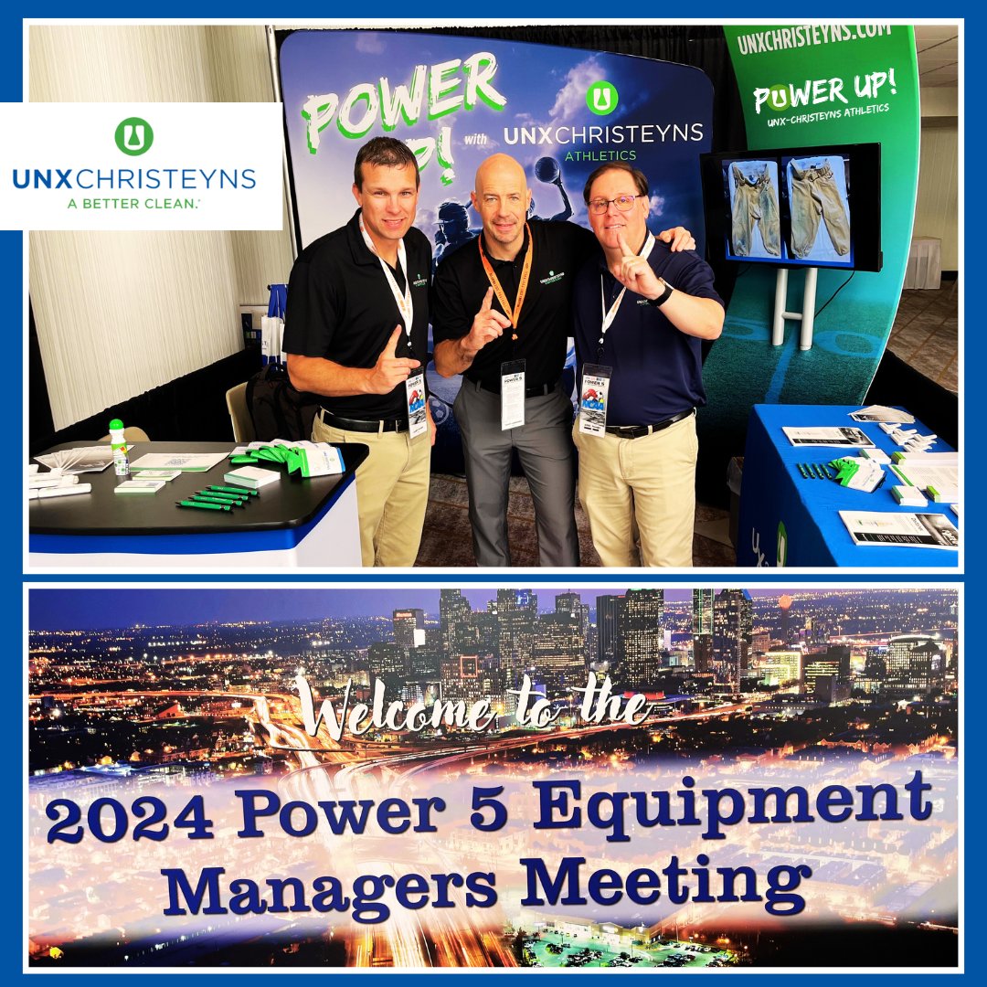 Thrilled to be at the #Power5 Equipment Managers Meeting! Excited for a week filled with innovative strategies and exceptional athletic care. Looking forward to connecting with the best in the game!
#PowerUp #UNXChristeynsAthletics #SpecTakClean  #Big12 #Big10 #PAC12 #ACC #SEC