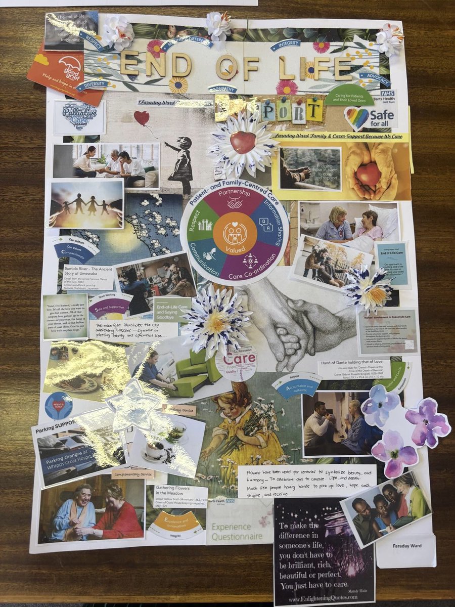 Congratulations to Faraday ward @WhippsCrossHosp for 3rd place in Dying Matters mood board competition. @krisjpascual @ratansiz @amanjit @ElliottsThe @ahmadbaker31 @June1Barts @mcspud_pitt @ShanthiniAvorg