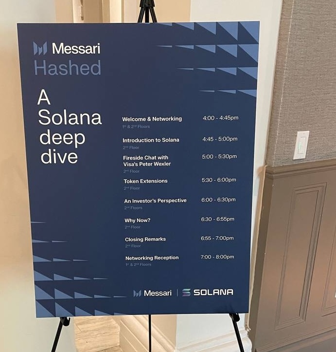 I'll be on a panel with @louisamira and @GarrettHarper_ today at 6:30 in NYC for the @MessariCrypto Hashed event, A @Solana deep dive