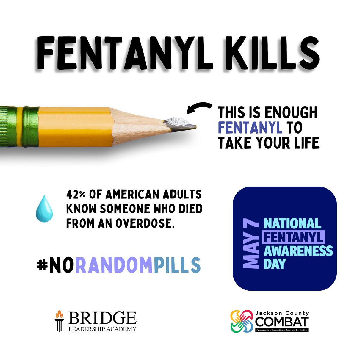 Fake pills and fentanyl have changed the drug landscape and are driving the recent increase in US drug overdose deaths. Learn more at buff.ly/3N2KlMs and spread the word to save a life. #NoRandomPills #NationalFentanylAwarenessDay