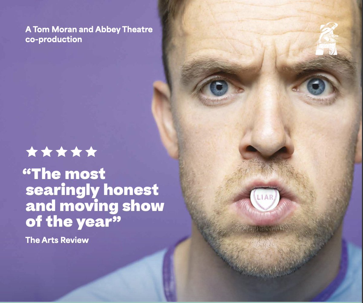 After sell-out runs here at Dublin Fringe and at the Edinburgh Fringe Festival, Tom Moran brings his critically acclaimed show to the @AbbeyTheatre! Don't miss out, book now: abbeytheatre.ie/whats-on/tom-m… @TMoran93 @DavyKelleher @HelloThereLisa 👏 👏👏