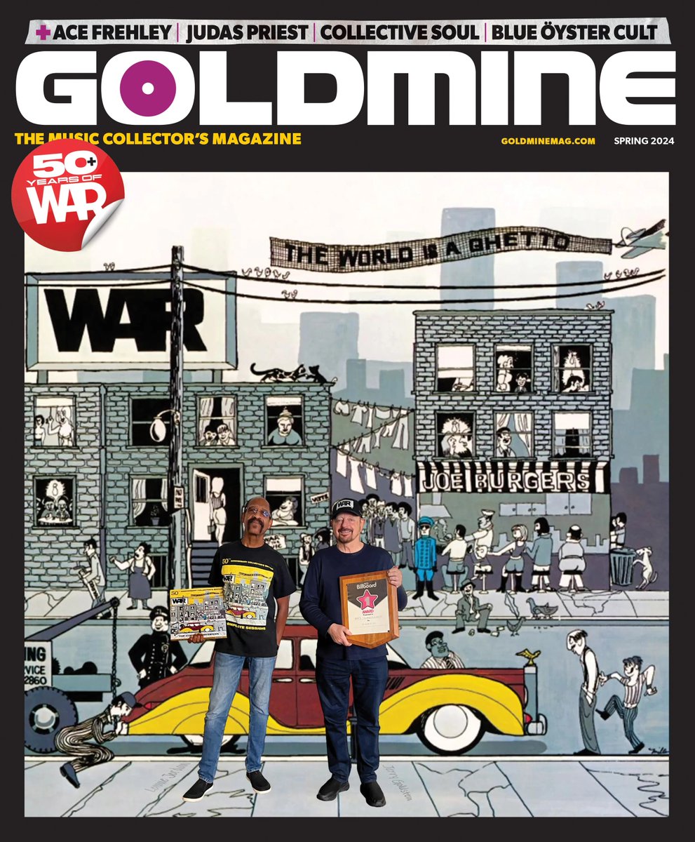 We're excited to share we're on the cover of the Spring 2024 issue of Goldmine Magazine! Read the full story of WAR's 'The World is a Ghetto' 1973 album of the year, and the incredible 50th Anniversary release, written by Contributing Editor, TONE Scott. Go to the Goldmine shop…