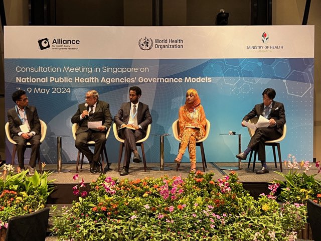 We need to strengthen national capacities for health emergencies. Together w/@AllianceHPSR & @MOHSingapore, @WHO kicked off a 3-day consultation w/ 40+ participants from NPHAs & partners in #Singapore to explore NPHA governance models for better emergency preparedness & response