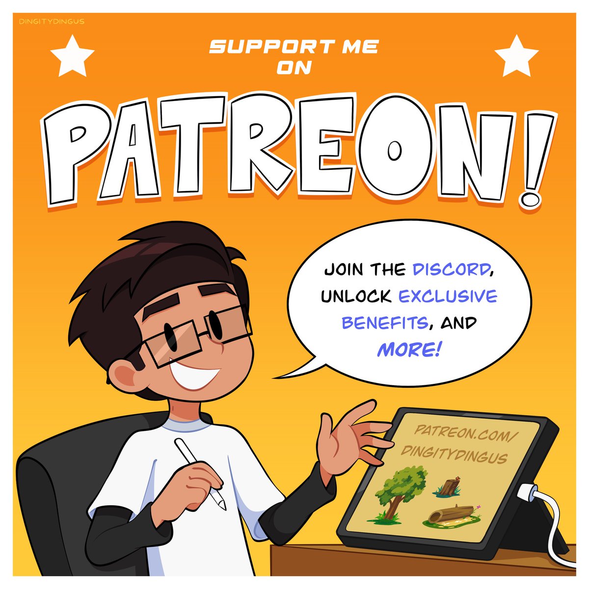 Patreon Promo! ⭐️

If you'd like to help me with my art journey, see more of my work, and maybe join a small community of supporters, this is a neat little way to do so!

#Patreon #Discord #OriginalArt 