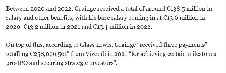 Das ist übrigens jener Mann, der die ominöse '1000-Stream-Regel' erfunden und durchgesetzt hat: Lucian Grainge. Er hat in Österreich zuletzt 40% der Arbeitsplätze streichen lassen - anderswo ebenso. Kapitalismus funktioniert. Für manche.