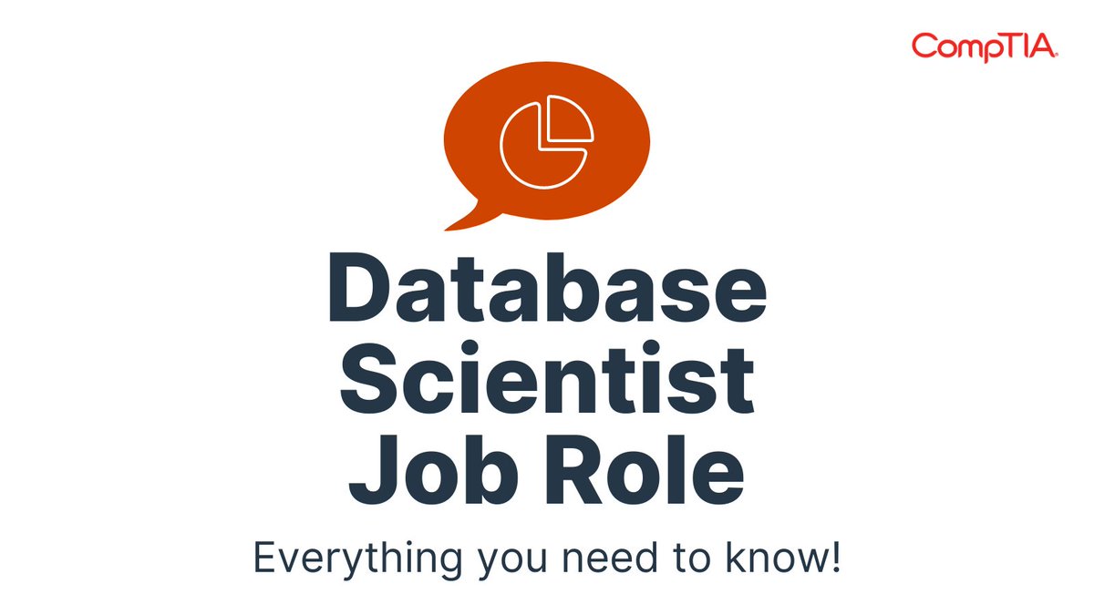 🚀 Data scientists use machine learning algorithms and statistical methods to create predictive models. They must have a keen eye for detail to vet the data and identify mistakes made during collection. Learn more about this data job! 👉 s.comptia.org/3Uhz1Ba