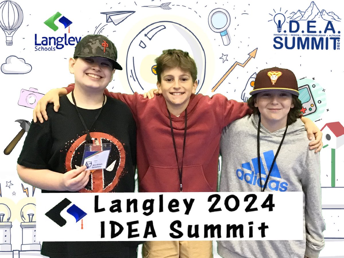 Av3rill's tweet photo. @LangleySchools     Students enjoying their visit to the IDEA Summit buying student creations and learning about other student’s ADST solutions!  #Think35 #ADST #IDEASummit35 https://t.co/whxeNlpiDJ